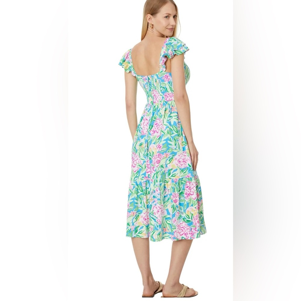 Lilly Pulitzer NWT Bayleigh Flutter Sleeve Midi